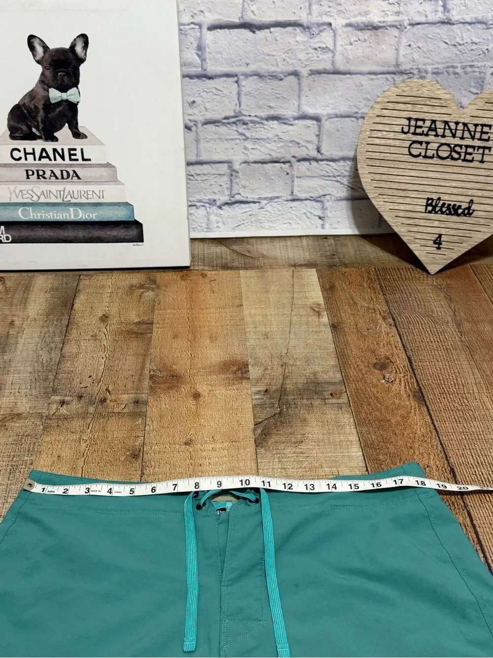 Patagonia Board Shorts Mens 35 Teal Light & Variable Swim Beach Travel